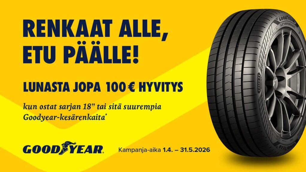 Goodyear – kevään cashback-kampanja