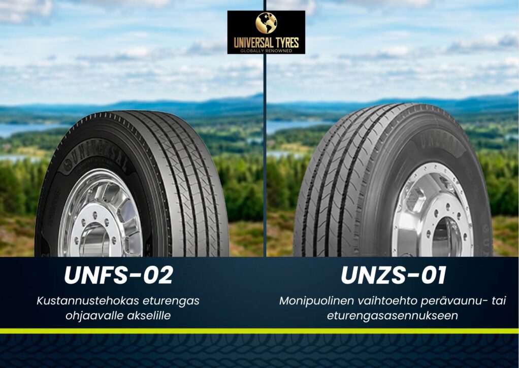 Universal Tyres -renkaita raskaalle kalustolle