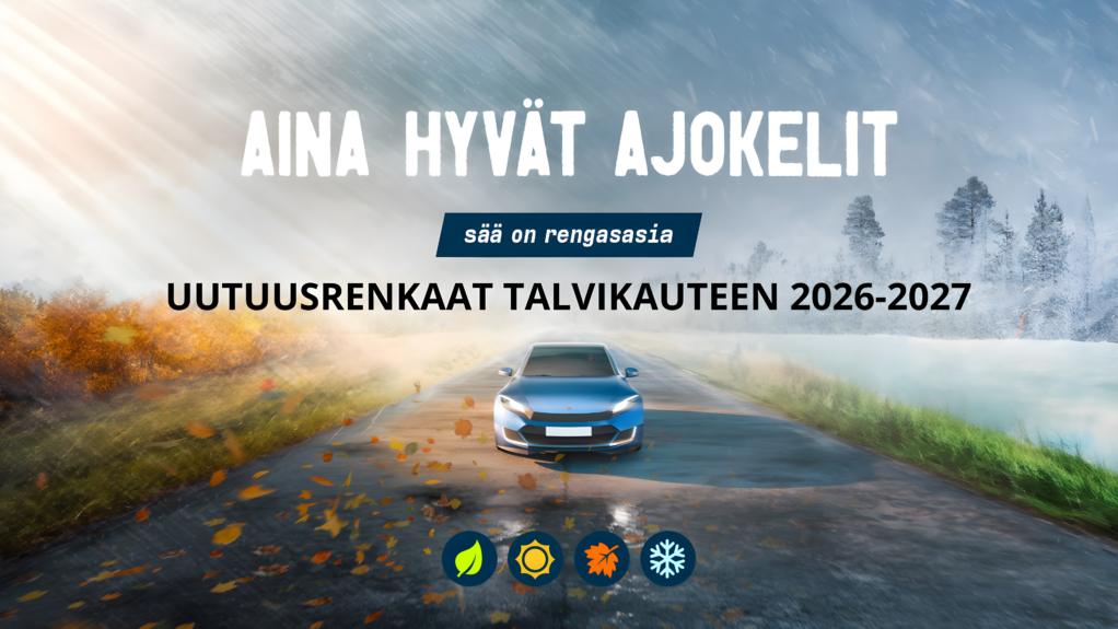 Uutuusrenkaat talvikauteen 2026-2027